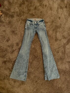 Women's Light Blue Flared Jeans